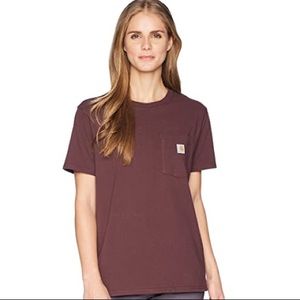 Carhartt T-Shirt in Merlot